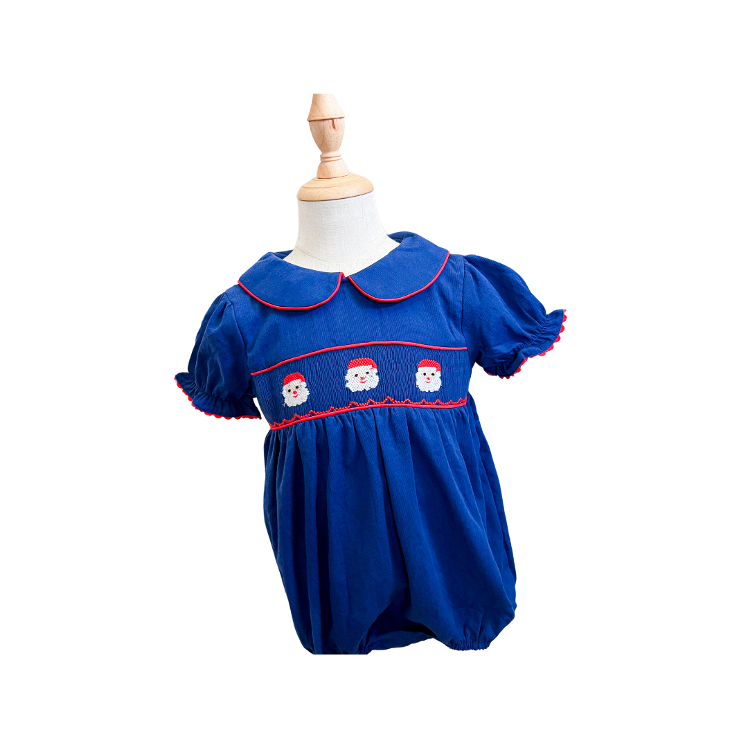 Santa Baby Smocked Bubble